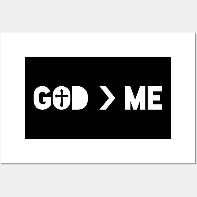 God is greater than me Wall Art by worshiptee